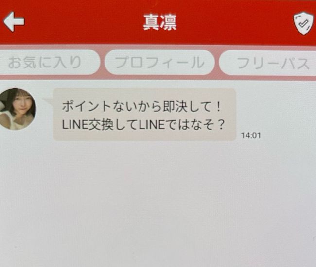 お隣ママに登録して検証！サクラ疑いがある会員「真凜」からのメッセージ

